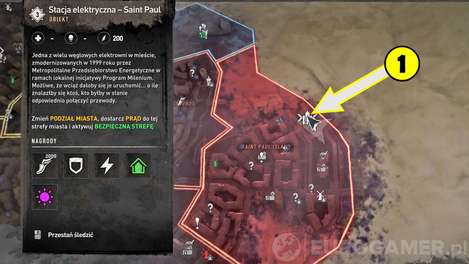 Dying Light 2 stacja elektryczna w Saint Paul Island Eurogamer.pl